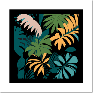 exotic jungle foliage Posters and Art